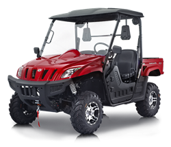 BMS Ranch Pony 500cc UTV, Electric Fuel Injection (EFI), 34hp 2WD/4WD Selectable Hi/Lo Gear, 4 Wheel Disc Brake, Stereo, Windshield, Hard roof. Free shipping, free helmet, life time technical support.