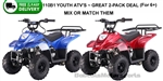 Tao Tao 110cc BoulderB1 Discovery Youth ATV Fully Automatic with Remote Control, Speed Limiter, Big Luggage Rack!