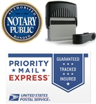 Pay for notary or other additional services online.