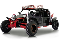 Fully assembled BMS Sniper EFI 1500cc 4-Seater Dune Buggy; 108 HP, Water Cooled; 5 Speed with Reverse; 85 mph; Shaft Driven; Winch/Tow Hitch/Stereo/29" Mammoth Tires/Full LED Lighting/Electric Power Steering, Free shipping, free helmet.1 year warrant