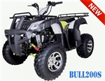 CARB Approved BULL 200S King Size Utility ATV Automatic with Reverse, 23"/22" Monster Tires, 10" Wheels (Upgraded from RIHNO250). Free shipping to your door, free motocross helmet, 6 months warranty.