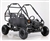 SPYDER 200cc King Sized 2-Seater Go Kart Oil Cooled Automatic with Reverse, 10" Big Tires, LED Lights, Safety Net (KD-200GKA-2A), free shipping to your door with a free DOT approved helmet.