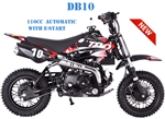 TAO TAO 110cc Pit Bike Automatic 1 Speed for beginners, Electric Start, 30 mph, 10" Tires (DB10)
