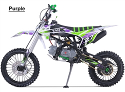 TAO TAO 125cc Premium Dirt Bike 4 Speed Manual, 38 MPH, Dual Disc Brakes, Inverted Forks DB27. Free shipping to your door. Free helmet. 6 month warranty. EPA, DOT, CARB Approved for all 50 States.