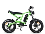 ICE BEAR EBA216 500W Electric Bike Aluminum Frame, 20" Alloy Wheels, Kenda Tires, Dual Disc Brakes, 7 Speed 5-level Pedal Assist, KMC Rust resistant chain, LED lights, LCD display, 2Amp smart charger, 4~5 hour charging time, up to 35 miles per charge.