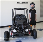 TAO TAO GK110 110cc Double Seater Youth Go kart Fully Automatic w/ Reverse, Remote, Governor, Sun Shade, 7" Big Tires