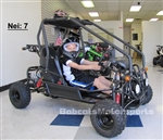 KD-125GKG 125cc Double Seater Youth Go kart Fully Automatic w/ Reverse, Remote, Governor, Sun Shade, 7" Big Tires. Free shipping to your door, free helmet.