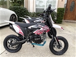 ICE BEAR PAD60-1 "Tearoff" 60cc 4-Stroke PIt Bike w/ Electric Starter, Fully Automatic, Dual Disc Brakes, Inverted Forks, 10" Aluminum Wheels, Tubeless Knobby Tires, 25 mph. Free shipping to your door. Free motocross helmet. 6 month warranty. EPA & CARB.