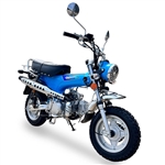 CARB Approved 2026 Upgraded "Champion LX" 125cc Street Bike Motorcycle w/ LONCIN Motor, Air Cooled Semi Automatic 4 Speed Mini Trail Monkey Bike, 55 MPH with LED Lights & Digital Display
