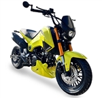 EPA/DOT/CARB Approved ICE BEAR "Fuerza" 125cc Street Bike Motorcycle Air Cooled Manual 4 Speed, Dual Disc Brakes, Inverted Forks, 12" Tires, LONCIN Motor (PMZ125-1)