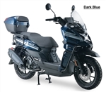 CARB Approved ICE BEAR 200cc EFI Scooter "Warrior 200" Air Cooled 4-stroke GY6 Engine, 13" Dual Sport Tires, Smart Lock, Dual Disc Brakes, LED Lights, Digital Dash, Sport Muffler, Top Speed 65 MPH (PMZ200-1)