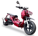 The Original (GEN 1) ICE BEAR "MADDOG" 50cc Moped Scooter Street Bike Low Profile with 12" Extra Wide Tire, Fully Automatic Transmission (PMZ50-19)
