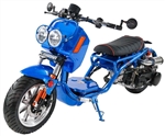 ICE BEAR "GEN IV MADDOG" 50cc Scooter Street Bike with HID Headlights, LED Turn Signals & Tailight, Digital Dash, Upgraded Suspension/Muffler/Wheel Fenders/Tires/Seat/Mirrors (PMZ50-21)