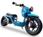 2026 ICE BEAR "GEN V MADDOG" 50cc Scooter Street Bike with 14" Big Tires, LED Lights, Digital Dash, Upgraded Suspension/Muffler/Wheel Fenders/Tires/Seat/Mirrors (PMZ50-22)