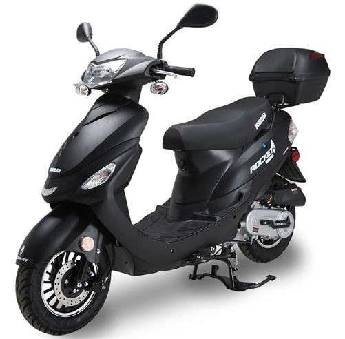 ICE BEAR ROCKET 50cc Scooter Fully Automatic with Matching Colored Aluminum  Wheels & Rear Trunk PMZ50-4J. Free shipping to your door, free scooter  helmet, 1 year bumper to bumper warranty.