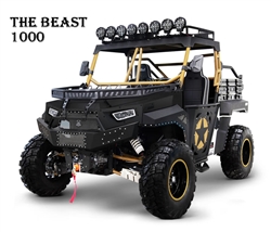 99% Assembled BMS "THE BEAST" 1000cc UTV, VTWIN EFI Engine, Electronic Power Steering, 81 HP,  2WD/4WD w/ Lock Differential, Automatic CVT P/R/N/L/H, 4 Wheel Disc Brakes, Front electric winch, Rear tow hitch, LED and Roof Lights